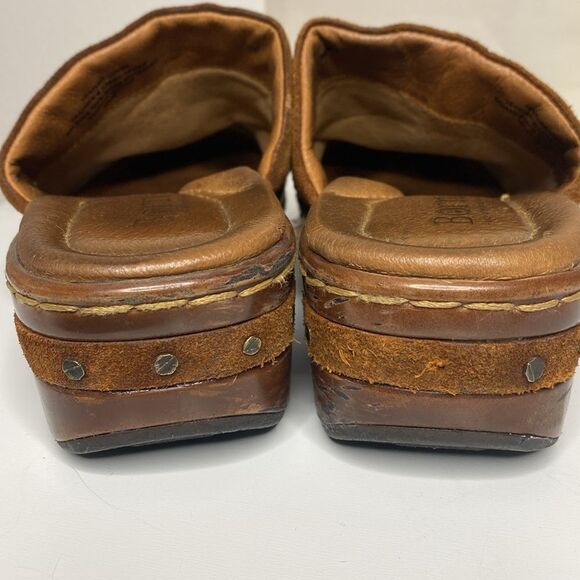 BORN Suede/Leather Comfort Clogs - Picture 12 of 13